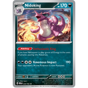 Reverse Holo Nidoking 034/165 Rare Scarlet & Violet 151 Pokemon card