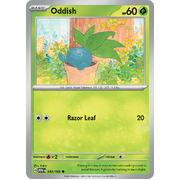 Reverse Holo Oddish 043/165 Common Scarlet & Violet 151 Pokemon card