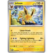 Jolteon 135/165 Rare Scarlet & Violet 151 Pokemon card