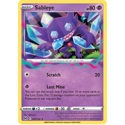 Reverse Holo Sableye 070/196 Holo Rare Lost Origin Single