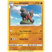 Reverse Holo Hisuian Arcanine 084/196 Holo Rare Lost Origin Single