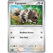 Zigzagoon 167/197 Common Scarlet & Violet Obsidian Flames Card Reverse Holo