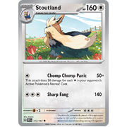 Stoutland 172/197 Uncommon Scarlet & Violet Obsidian Flames Card Reverse Holo