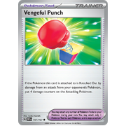 Vengeful Punch 197/197 Uncommon Scarlet & Violet Obsidian Flames Card Reverse Holo