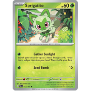 Reverse Holo Sprigatito 012/193 Common Paldea Evolved Pokemon Card