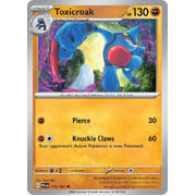 Reverse Holo Toxicroak 115/193 Uncommon Paldea Evolved Pokemon Card