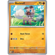 Reverse Holo Rockruff 116/193 Common Paldea Evolved Pokemon Card