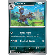 Reverse Holo Zweilous 139/193 Uncommon Paldea Evolved Pokemon Card