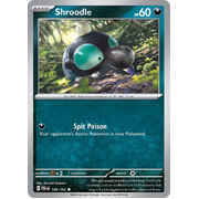 Reverse Holo Shroodle 145/193 Common Paldea Evolved Pokemon Card