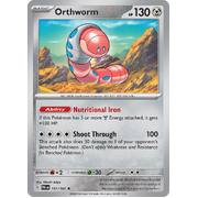 Reverse Holo Orthworm 151/193 Rare Paldea Evolved Pokemon Card