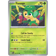 Pansage 004/182 Common Scarlet & Violet Paradox Rift Pokemon Card Reverse Holo