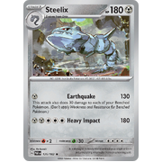 Steelix 125/182 Rare Scarlet & Violet Paradox Rift Pokemon Card Reverse Holo