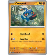 Reverse Holo Croagunk  023/064 Common Scarlet & Violet Shrouded Fable Pokemon Card