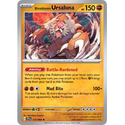 Reverse Holo Bloodmoon Ursaluna  025/064 Rare Scarlet & Violet Shrouded Fable Pokemon Card