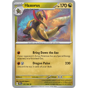 Reverse Holo Haxorus  046/064 Rare Scarlet & Violet Shrouded Fable Pokemon Card