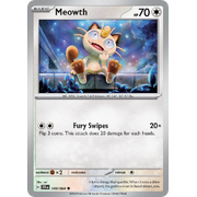 Reverse Holo Meowth  048/064 Common Scarlet & Violet Shrouded Fable Pokemon Card