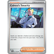 Reverse Holo Colress's Tenacity  057/064 Uncommon Scarlet & Violet Shrouded Fable Pokemon Card