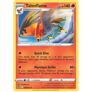 Reverse Holo Talonflame 029/195 Rare Silver Tempest Pokemon Card Single