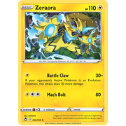 Reverse Holo Zeraora 056/195 Rare Silver Tempest Pokemon Card Single