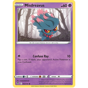 Reverse Holo Misdreavus 063/195 Common Silver Tempest Pokemon Card Single