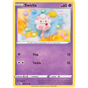 Reverse Holo Swirlix 083/195 Common Silver Tempest Pokemon Card Single