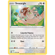 Reverse Holo Smeargle 137/195 Common Silver Tempest Pokemon Card Single