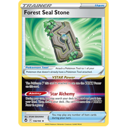 Reverse Holo Forest Seal Stone 156/195 Holo Rare Silver Tempest Pokemon Card Single