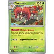 Sawsbuck Reverse Holo 017/162 Uncommon Scarlet & Violet Temporal Forces Near Mint Pokemon Card