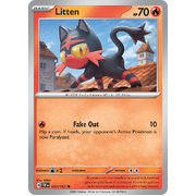 Litten Reverse Holo 032/162 Common Scarlet & Violet Temporal Forces Near Mint Pokemon Card