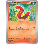 Sizzlipede Reverse Holo 036/162 Common Scarlet & Violet Temporal Forces Near Mint Pokemon Card