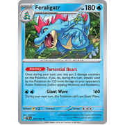 Feraligatr Reverse Holo 041/162 Rare Scarlet & Violet Temporal Forces Near Mint Pokemon Card
