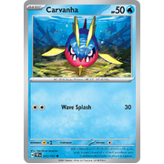 Carvanha Reverse Holo 042/162 Common Scarlet & Violet Temporal Forces Near Mint Pokemon Card