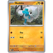 Meditite Reverse Holo 082/162 Common Scarlet & Violet Temporal Forces Near Mint Pokemon Card