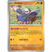 Drilbur Reverse Holo 085/162 Common Scarlet & Violet Temporal Forces Near Mint Pokemon Card