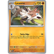 Lycanroc Reverse Holo 090/162 Uncommon Scarlet & Violet Temporal Forces Near Mint Pokemon Card