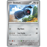 Beldum Reverse Holo 113/162 Common Scarlet & Violet Temporal Forces Near Mint Pokemon Card