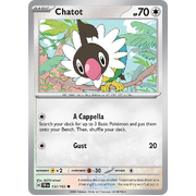 Chatot Reverse Holo 132/162 Common Scarlet & Violet Temporal Forces Near Mint Pokemon Card
