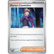Morty's Conviction Reverse Holo 155/162 Uncommon Scarlet & Violet Temporal Forces Near Mint Pokemon Card