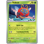 Reverse Holo Volbeat  009/167 Common Scarlet & Violet Twilight Masquerade Pokemon Card