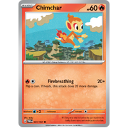 Reverse Holo Chimchar  031/167 Common Scarlet & Violet Twilight Masquerade Pokemon Card