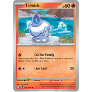 Reverse Holo Litwick  036/167 Common Scarlet & Violet Twilight Masquerade Pokemon Card