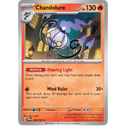 Reverse Holo Chandelure  038/167 Rare Scarlet & Violet Twilight Masquerade Pokemon Card