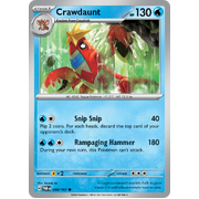 Reverse Holo Crawdaunt  048/167 Common Scarlet & Violet Twilight Masquerade Pokemon Card