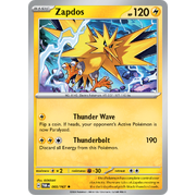 Reverse Holo Zapdos  065/167 Rare Scarlet & Violet Twilight Masquerade Pokemon Card