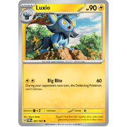 Reverse Holo Luxio  067/167 Common Scarlet & Violet Twilight Masquerade Pokemon Card