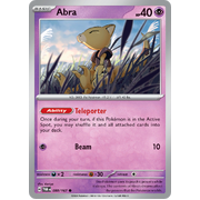 Reverse Holo Abra  080/167 Common Scarlet & Violet Twilight Masquerade Pokemon Card