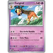 Reverse Holo Farigiraf  084/167 Uncommon Scarlet & Violet Twilight Masquerade Pokemon Card