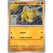 Reverse Holo Sandshrew  097/167 Common Scarlet & Violet Twilight Masquerade Pokemon Card