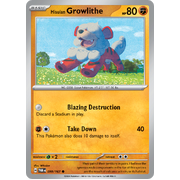 Reverse Holo Hisuian Growlithe  099/167 Common Scarlet & Violet Twilight Masquerade Pokemon Card