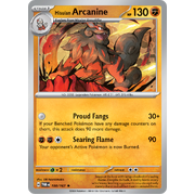 Reverse Holo Hisuian Arcanine  100/167 Rare Scarlet & Violet Twilight Masquerade Pokemon Card